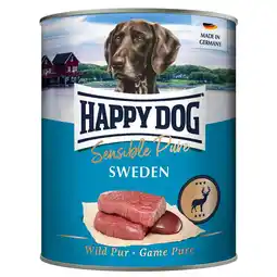 Zooplus 6x800g Sensible Pure Sweden (Wild Puur) Happy Dog Hondenvoer aanbieding