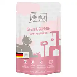 Zooplus 12x125g MjAMjAM Quetschie Heerlijke garnalen met sappige kip kattenvoer nat aanbieding