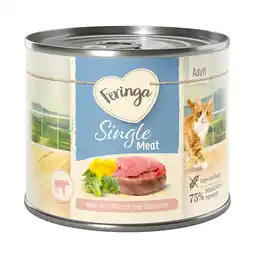 Zooplus 6x200g Single Meat Menu Kalfsvlees met Broccoli & Paardenbloem Feringa Kattenvoer aanbieding