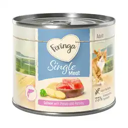 Zooplus 6x200g Single Meat Menu Zalm met Aardappelen & Peterselie Feringa Kattenvoer aanbieding