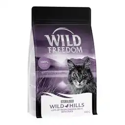 Zooplus Wild Freedom Adult Wild Hills Sterilised Eend – Graanvrij Kattenvoer - 400 g aanbieding