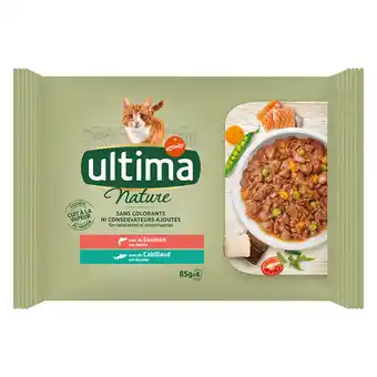 Zooplus Ultima Cat Nature 4 x 85 g - Zalm & Kabeljauw aanbieding