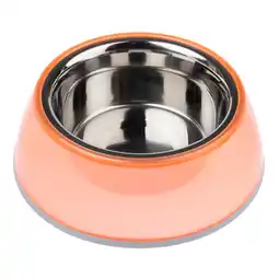 Zooplus TIAKI Antislip Voerbak, transparant oranje - 400 ml, Ø 16 cm aanbieding