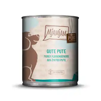 Zooplus 6x 800g MjAMjAM puur vlees geniet van goed puur kalkoen nat hondenvoer aanbieding