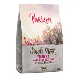 Zooplus 400 g Single Meat Kalkoen met Heidebloesem Purizon Katten Droogvoer aanbieding