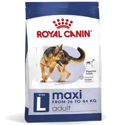 Zooplus 15kg Royal Canin Maxi Adult gevogelte, rund en varken droog hondenvoer aanbieding