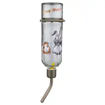 Zooplus Trixie Honey & Hopper glazen drinker - 500ml kooiaccessoires aanbieding
