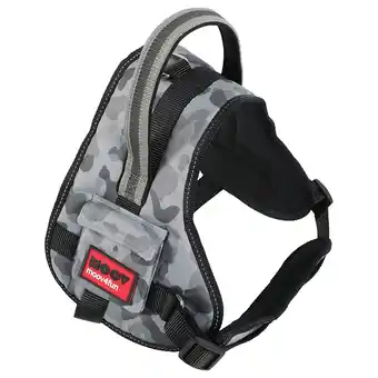Zooplus Zolux Moov Verstelbaar Harnas Grijs Camouflage Maat L 62-82cm hond aanbieding