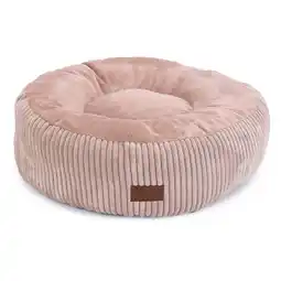 Zooplus DBL Geribbeld ledikant ca. Ø 50 x H 17 cm, roze kat aanbieding