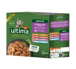 Zooplus 8x 85g Ultima Sterilised Mix I (kip, kalkoen, zalm, forel) natvoer voor katten aanbieding