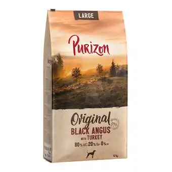 Zooplus 12kg Purizon Large Black Angus met Kalkoen Honden Droogvoer aanbieding
