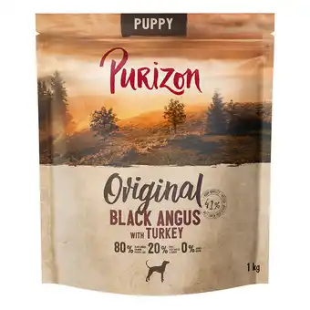 Zooplus 1kg Purizon Puppy Black Angus met Kalkoen Honden Droogvoer aanbieding
