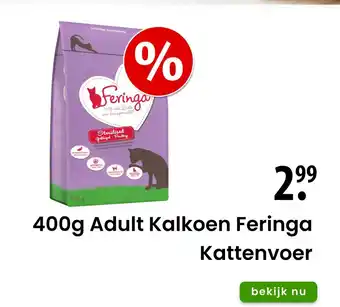 Zooplus Adult Kalkoen Feringa Kattenvoer aanbieding