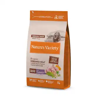 Zooplus 3kg Nature's Variety Healthy Grains Medium/Maxi Adult Kalkoen Hondenvoer droog aanbieding