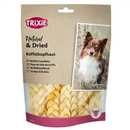 Zooplus ca. 12 cm, 20 g Trixie gevlochten hondensnacks van buffelhuid aanbieding