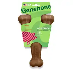 Zooplus Benebone Wishbone Bacon Large: ca. L 25 x B 14,5 x H 5 cm Kauwspeeltje voor honden aanbieding