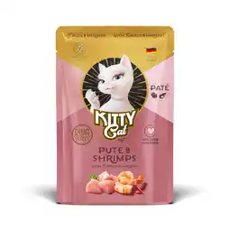 Zooplus 6x85g Kalkoen & Garnalen Kitty Cat Pate nat kattenvoer aanbieding