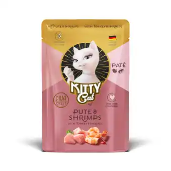Zooplus 6x85g Kalkoen & Garnalen Kitty Cat Pate nat kattenvoer aanbieding