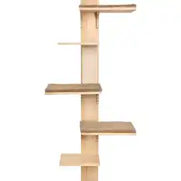 Zooplus Kerbl Pet Houten muurkrabpaal voor katten natuur/grijs aanbieding