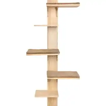 Zooplus Kerbl Pet Houten muurkrabpaal voor katten natuur/grijs aanbieding