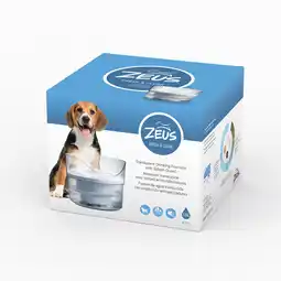 Zooplus Zeus Fresh & Clear met spatbescherming drinkfontein 1,5 liter hond aanbieding