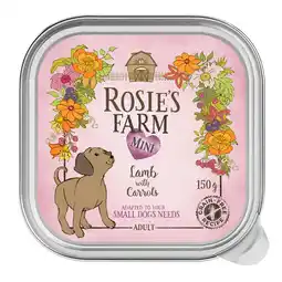Zooplus 6x150g Rosie's Farm Mini lam met wortels natvoer voor honden aanbieding