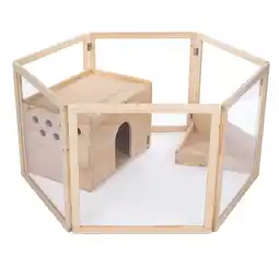 Zooplus TIAKI houten buitenren voor kleine dieren 123x106.5x60cm Konijn aanbieding
