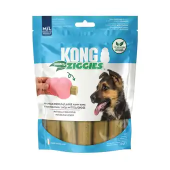 Zooplus 227g maat M/L KONG Ziggies Enhanced Puppy Snacks voor honden aanbieding
