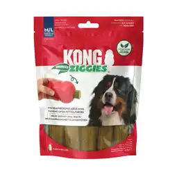 Zooplus 227g maat M/L KONG Ziggies Verbeterde hondensnack aanbieding