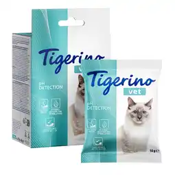 Zooplus 4x 10g Tigerino VET - pH-waardebepaling in kattenurine kattenbakvulling additief aanbieding