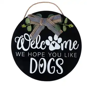 Zooplus TIAKI deurbord Welcome - We Hope You Like Dogs voor hondenliefhebbers aanbieding