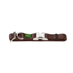 Zooplus HUNTER Halsband Vario Basic Alu-Strong Bruin Maat XL: 45 - 65 cm nekomtrek, 25 mm brede Hond aanbieding