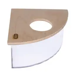 Zooplus TIAKI hoek zandbad voor hamsters en muizen 19x 19x 10,3cm klein dier aanbieding