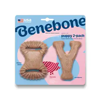 Zooplus Dental Chew & Wishbone Bacon Tiny Benebone Puppy Chew Toy voor honden aanbieding