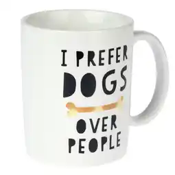 Zooplus TIAKI keramische mok Ik verkies honden boven mensen Ø 9 x H 10 cm Hond aanbieding