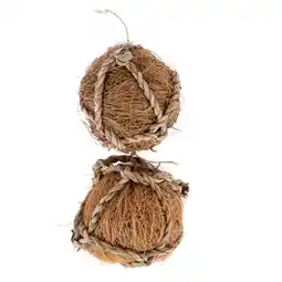 Zooplus TIAKI Coco Fibre Ball set van 2 Ø6cm klein dier aanbieding