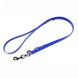 Zooplus Heim riem tweekleurig 3-voudig verstelbaar geklonken blauw/grijs 240cm lang, 19mm breed hond aanbieding