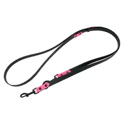 Zooplus Heim riem tweekleurig 3-voudig verstelbaar geklonken/zwart roze 240cm lang, 19mm breed hond aanbieding
