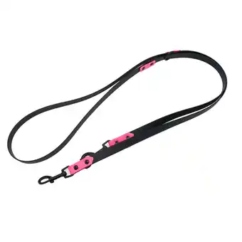 Zooplus Heim riem tweekleurig 3-voudig verstelbaar geklonken/zwart roze 240cm lang, 19mm breed hond aanbieding