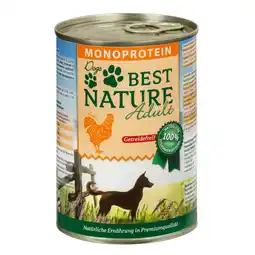 Zooplus 6x 400g Best Nature Adult Dog Monoprotein Kip natvoer voor honden aanbieding