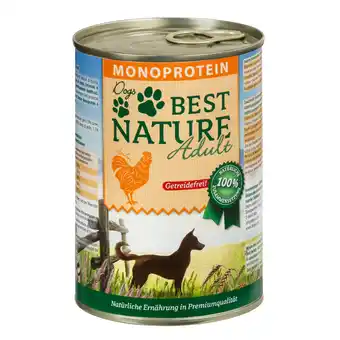 Zooplus 6x 400g Best Nature Adult Dog Monoprotein Kip natvoer voor honden aanbieding
