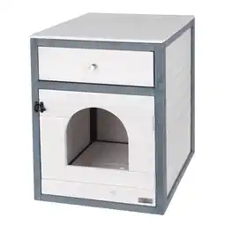Zooplus Kerbl Pet kattenkast Ida wit/grijs kat aanbieding