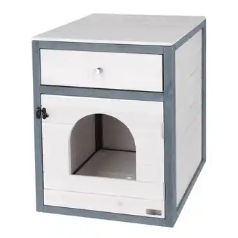 Zooplus Kerbl Pet kattenkast Ida wit/grijs kat aanbieding