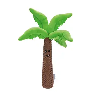 Zooplus Beeztees pluche hondenspeeltje palmboom bruin/groen 30cm hond aanbieding
