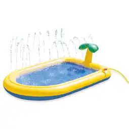 Zooplus Beeztees Hondenzwembad Palmy Geel 163x100x47cm Hond aanbieding