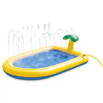 Zooplus Beeztees Hondenzwembad Palmy Geel 163x100x47cm Hond aanbieding