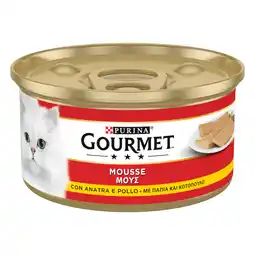 Zooplus 24 x 195g Gourmet natvoer voor katten met eend & Kip aanbieding