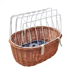 Zooplus Aumüller hondenfietsmand voor bagagedrager met beschermrooster maat S 56x36x50cm hond aanbieding