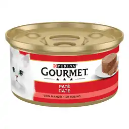 Zooplus 24 x 195g Gourmet natvoer voor katten met rundvlees aanbieding