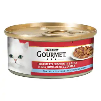 Zooplus 24 x 195g Gourmet natvoer voor katten met forel & Zalm aanbieding